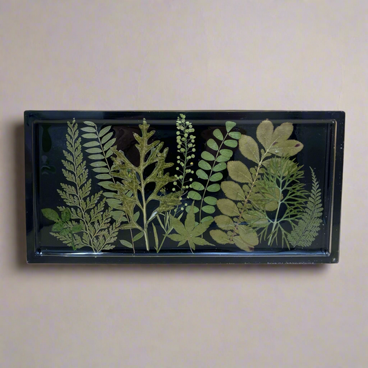 Large Rectangle Greenery Trinket Tray