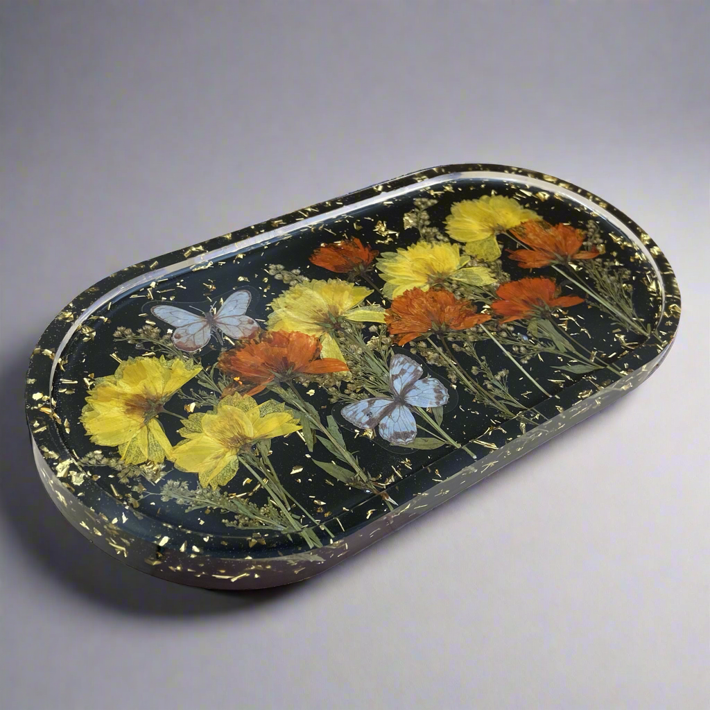 Large Oval Poppy Trinket Tray