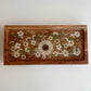 Rectangle Raised Wood Floral Tray
