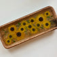 Raised Beaded Wood Floral Tray