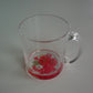 Red Floral Glass Mug