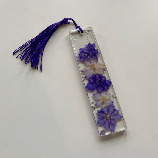 Purple Larkspur Bookmark