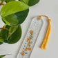 Yellow-Orange Curved “On the Vine”Bookmark