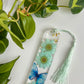 Teal Floral Butterfly Bookmark