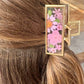 Light Pink Gold Claw Clip