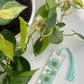 Teal Floral Bookmark