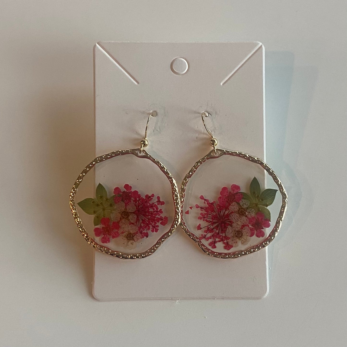 Round Floral Earrings