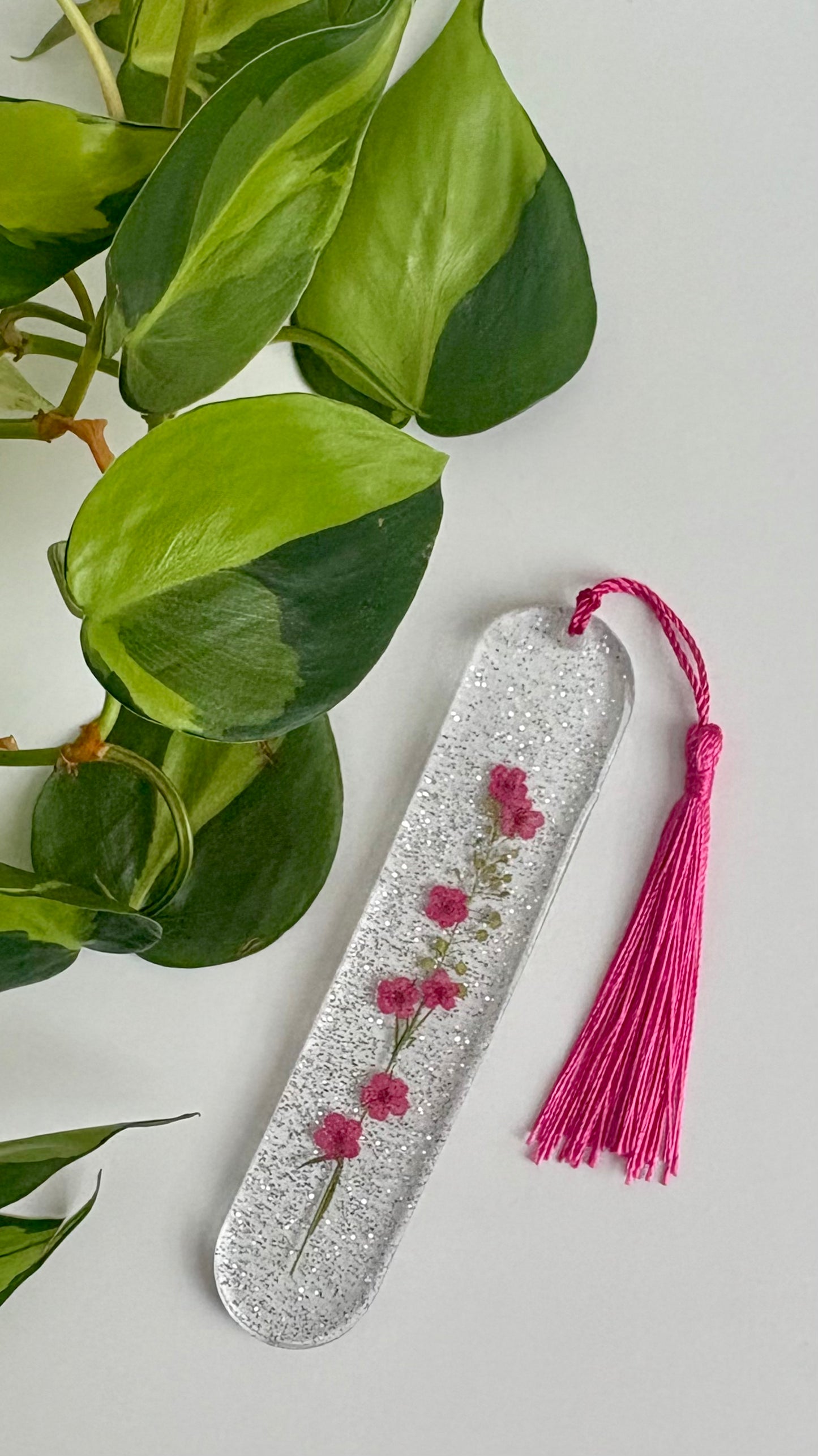 Magenta Curved “On the Vine”Bookmark