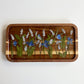 Small Rectangle Wood Floral Tray