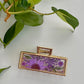 Purple Gold Claw Clip