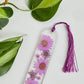 Purple Floral Curved Bookmark