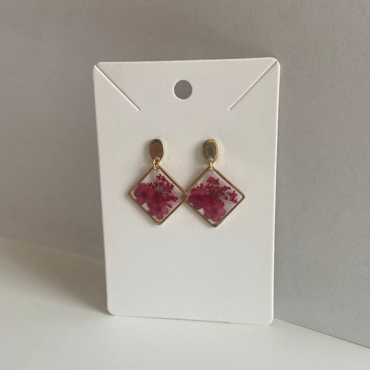 Diamond Floral Earrings