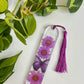 Purple Floral Butterfly Bookmark