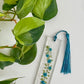 Teal Blue “On the Vine”Bookmark
