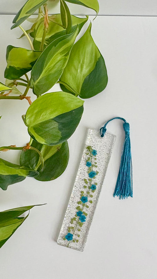 Teal Blue “On the Vine”Bookmark