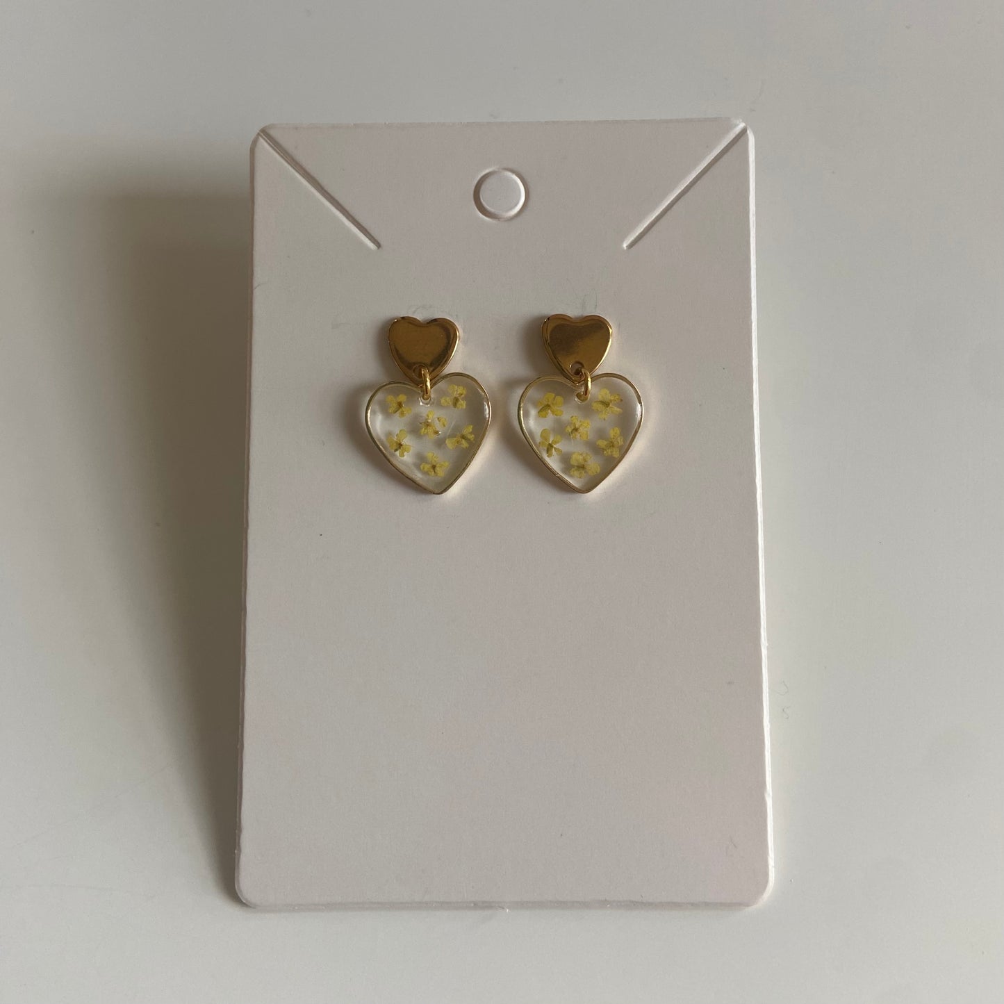 Small Heart Floral Earrings