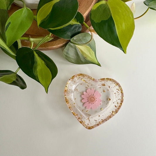 Pink Heart Trinket Dish