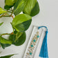 Teal “On the Vine” Bookmark