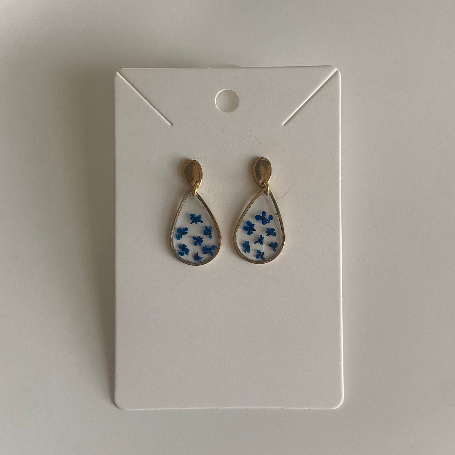 Small Teardrop Floral Earring