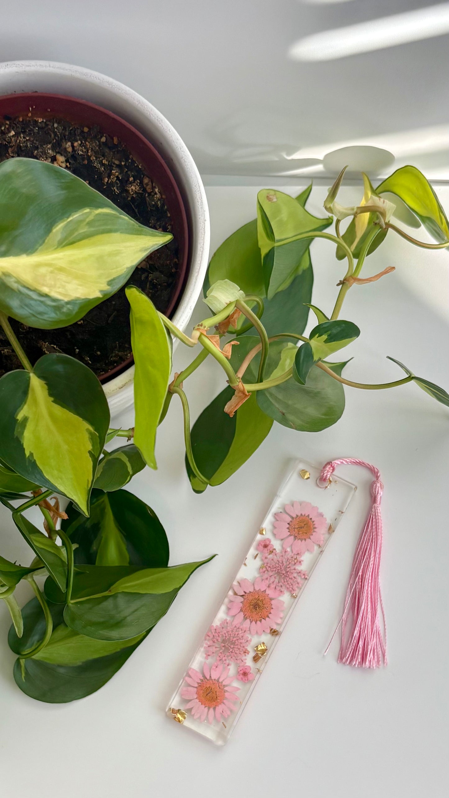 Light Pink Floral Bookmark