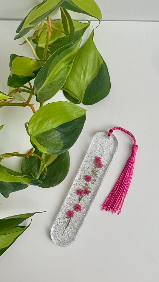 Magenta Curved “On the Vine”Bookmark