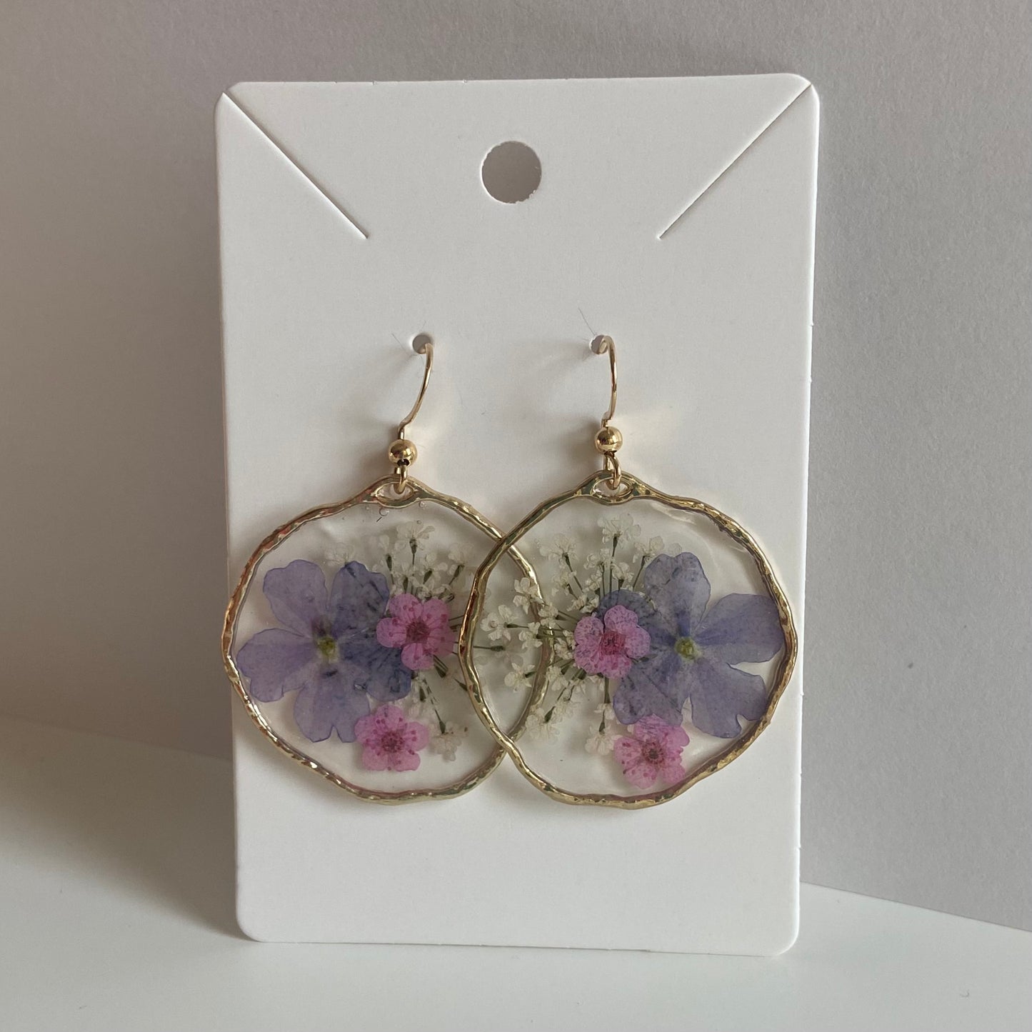 Round Floral Earrings