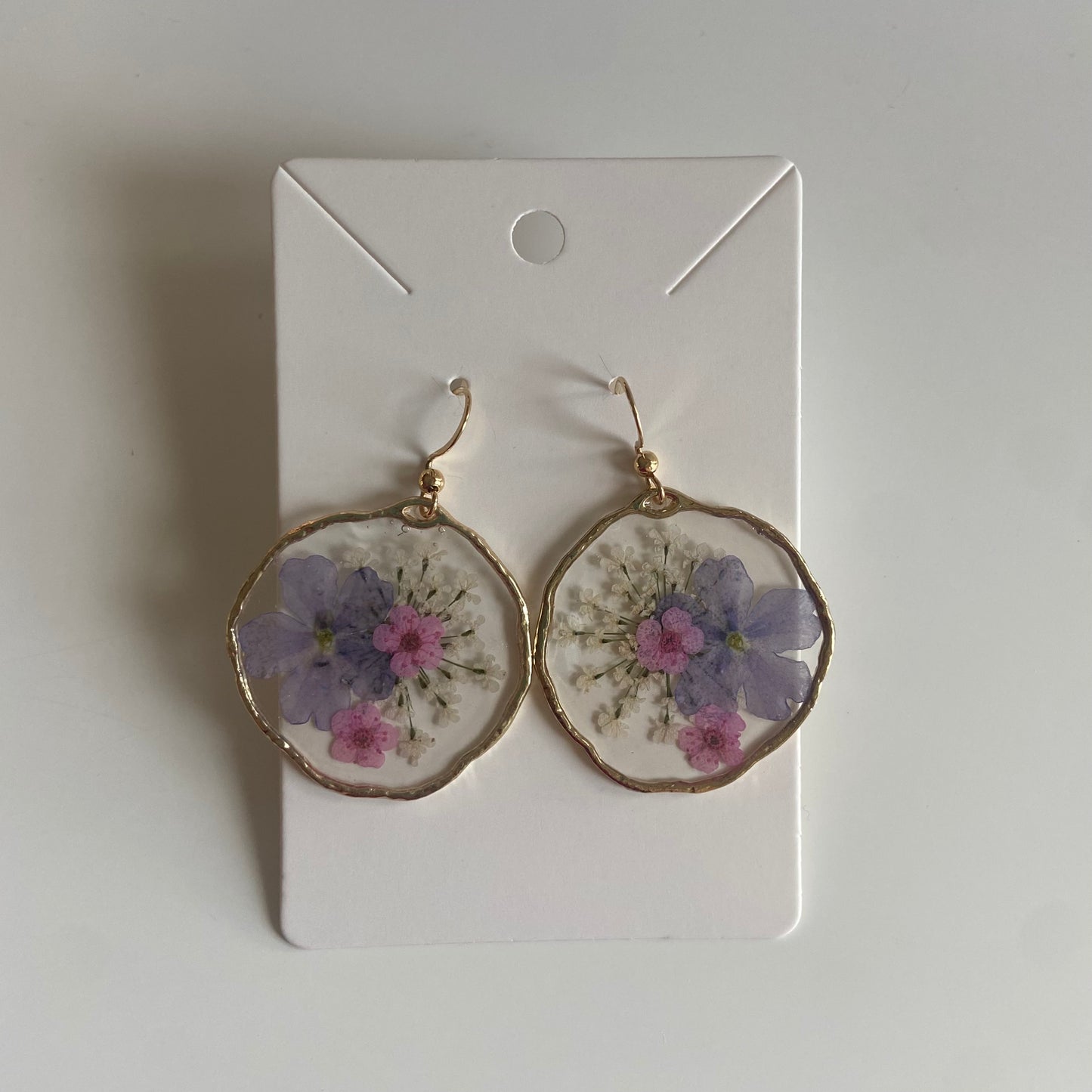 Round Floral Earrings