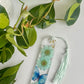 Teal Floral Butterfly Bookmark