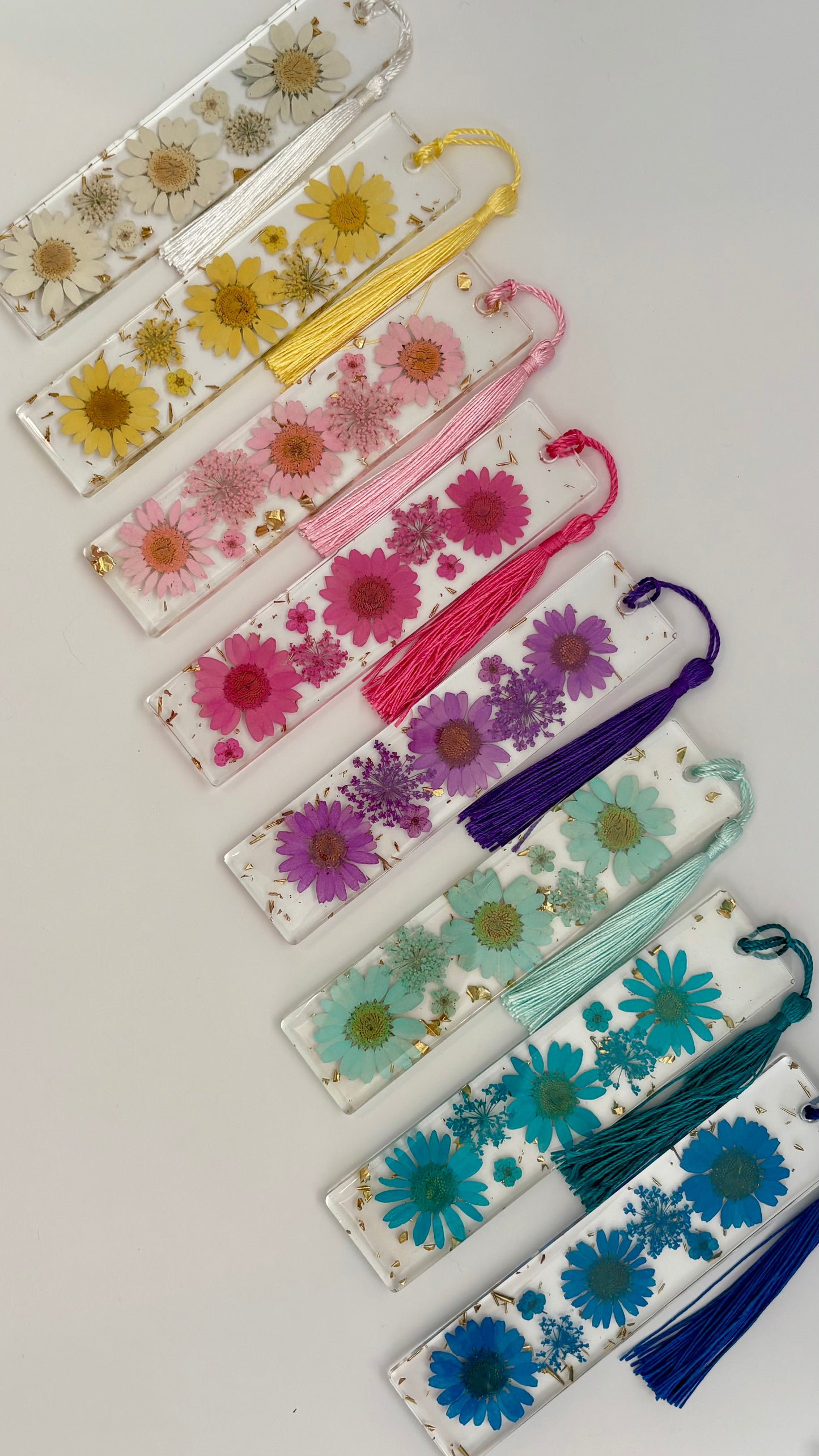 Blue Floral Bookmark