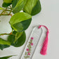 Hot Pink Curved “On the Vine”Bookmark