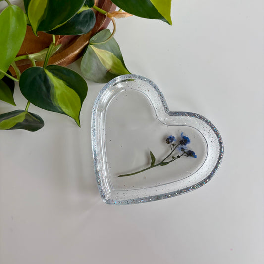Large Heart Glitter Dish