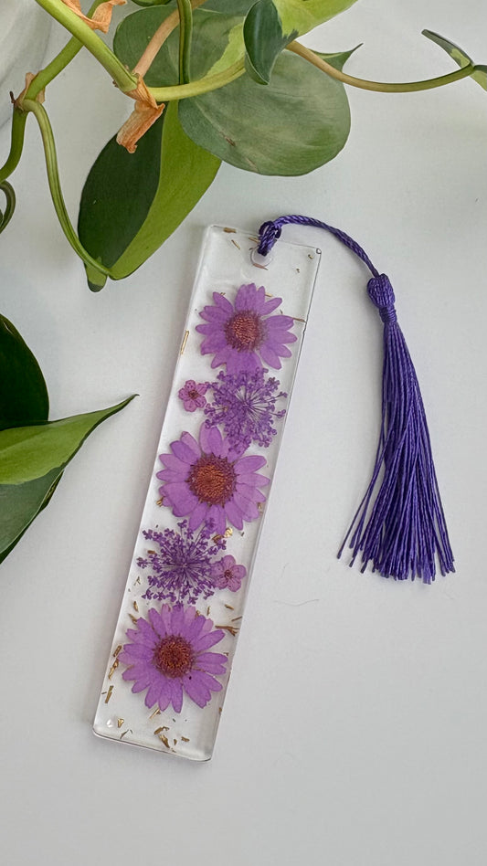Purple Floral Bookmark