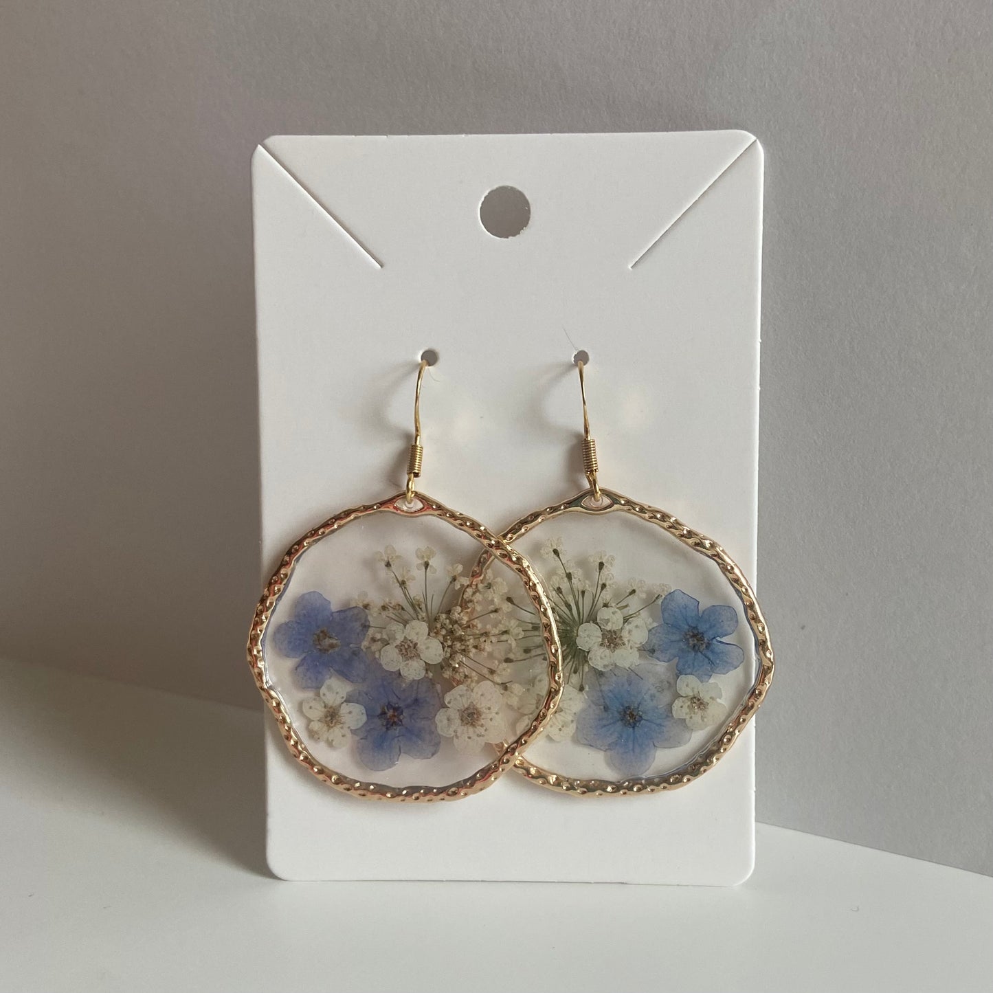 Round Floral Earrings