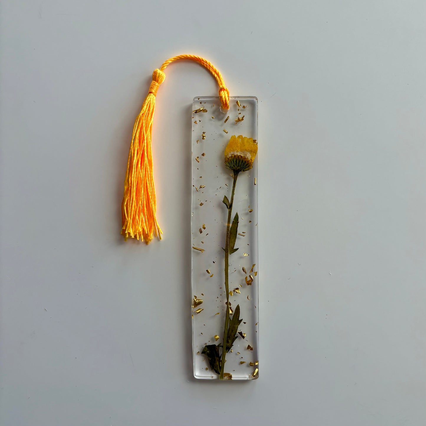 Yellow Daisy Stem Bookmark