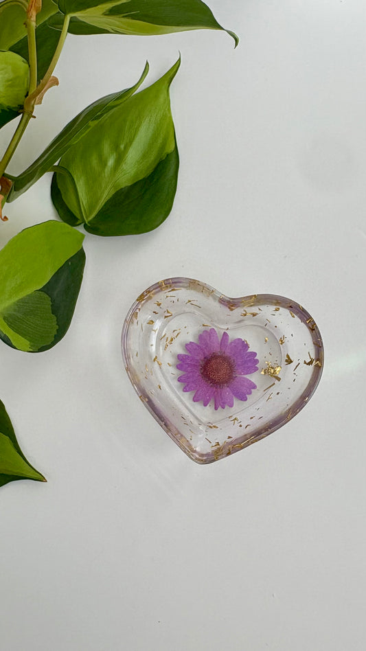Purple Heart Trinket Dish
