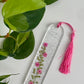 Hot Pink Curved “On the Vine”Bookmark