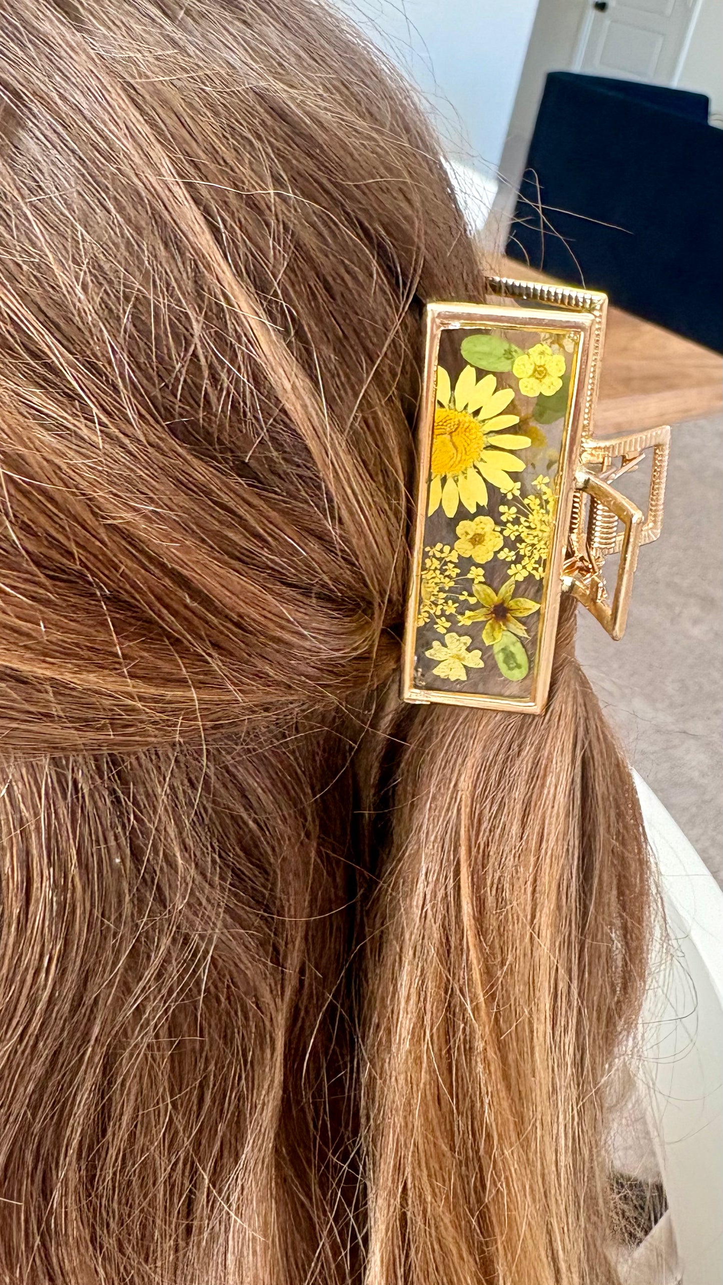 Yellow Gold Claw Clip