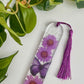 Purple Floral Butterfly Bookmark