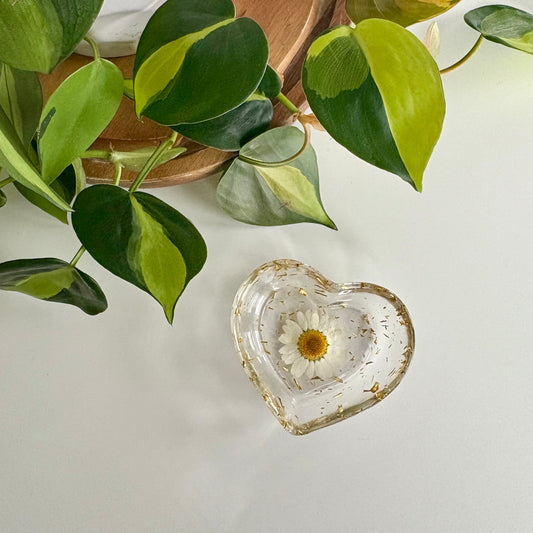 White Heart Trinket Dish