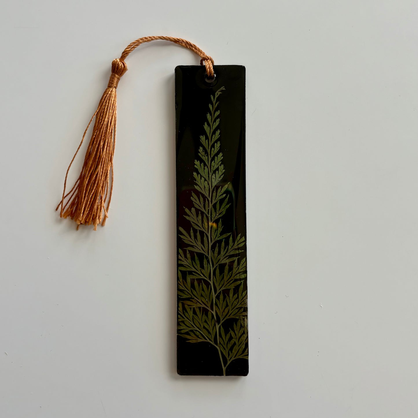 Black Greenery Bookmark