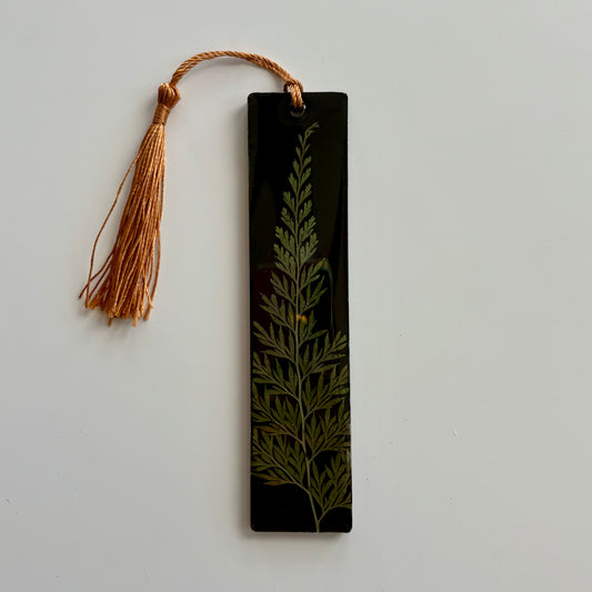 Black Greenery Bookmark