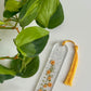 Yellow-Orange Curved “On the Vine”Bookmark