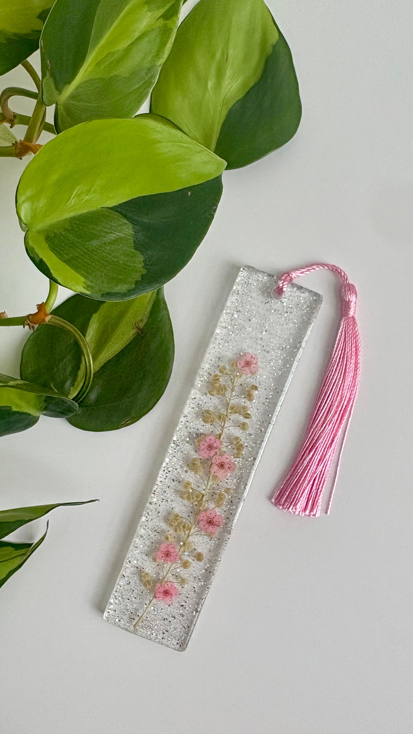 Pink “On the Vine” Bookmark