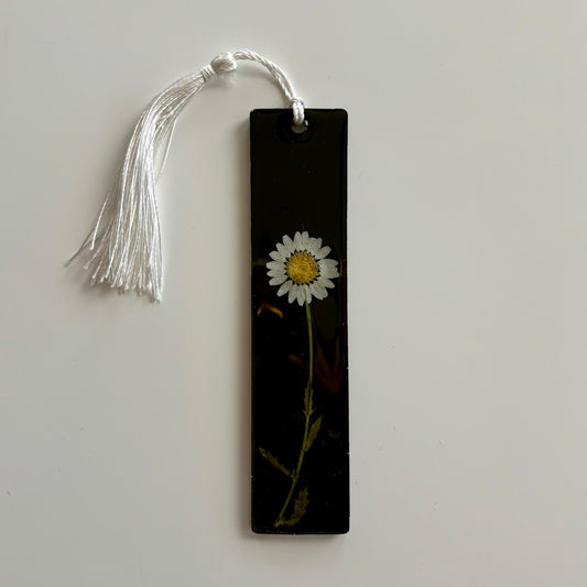 Black Daisy Stem Bookmark