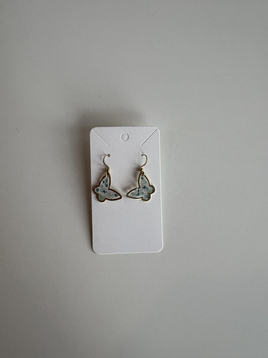 Butterfly Flower Earrings