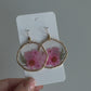 Round Floral Earrings