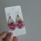 Medium Teardrop Floral Earrings