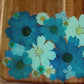 Square Wood Floral Tray