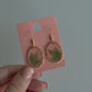 Medium Oval Greenery Earrings