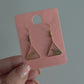 Small Triangle Greenery Earrings